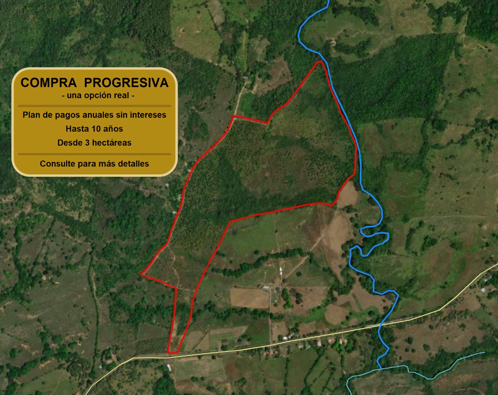 Finca Aclita IV – vista satelital con compra progresiva